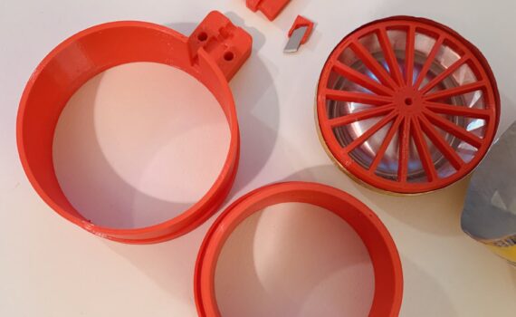 3D printed can cutter parts